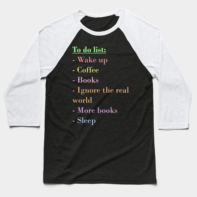 To Do List - Pastel Baseball T-Shirt by Carol Oliveira